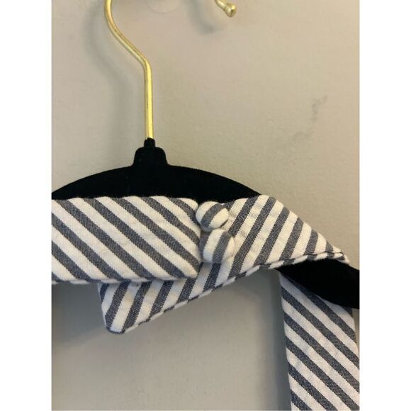 Betsy Johnson Seersucker Striped Mini Fit & Flare Halter Dress size XL Beach Swi - Picture 5 of 7